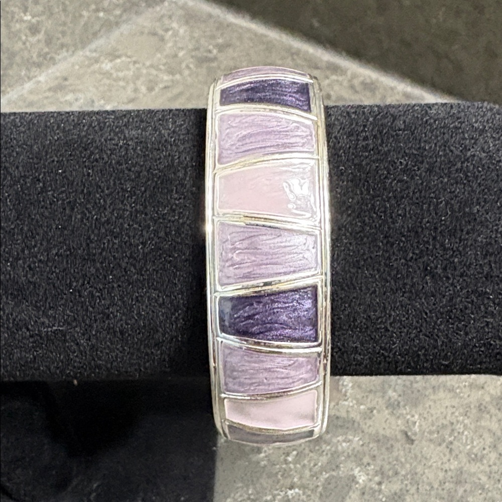 Purple and Pink Bangle Bracelet